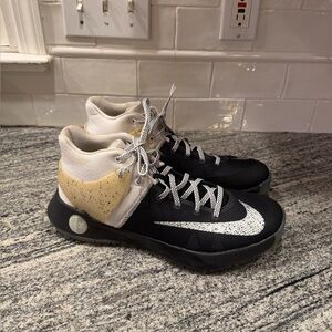 Mens Nike KD Trey 5 IV Premium Black White Metallic Silver 844589-010 Size 10.5